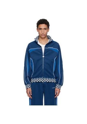 Casablanca Navy Cyber Tricot Track Jacket