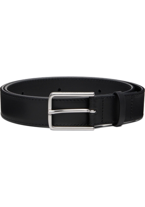 Maison Kitsuné Black Leather Belt