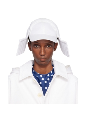 Jean Paul Gaultier White 'The Sailor Bucket' Cap
