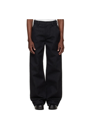 Rier Black Gabardine Trousers