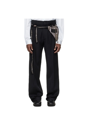 Kiko Kostadinov Black Tarhos Pleated Trousers