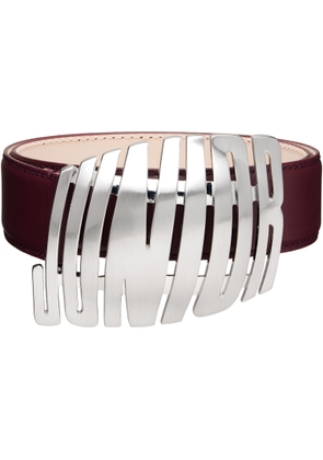 Jean Paul Gaultier Burgundy 'The Straight Junior' Belt