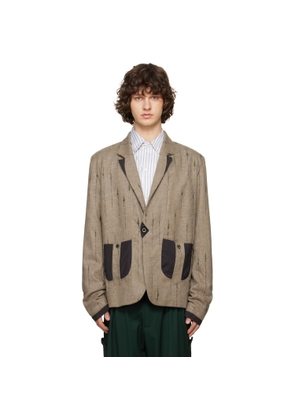 Kiko Kostadinov Brown Veca Tailored Blazer