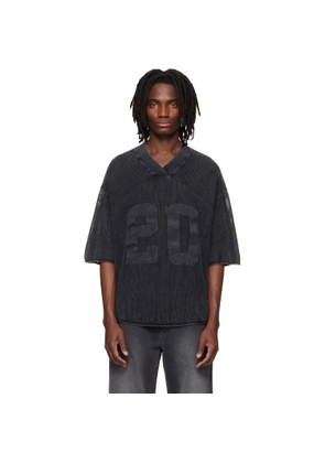 Represent Gray Knitted Varsity Jersey