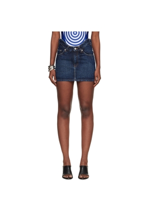 Jean Paul Gaultier Blue 'The Curved' Denim Miniskirt