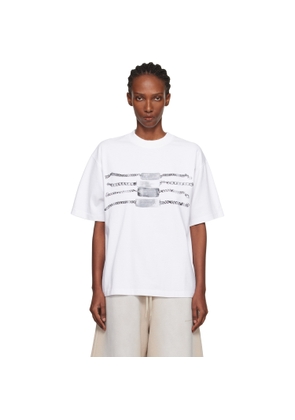 Alexander Wang White Oversized Graphic T-shirt