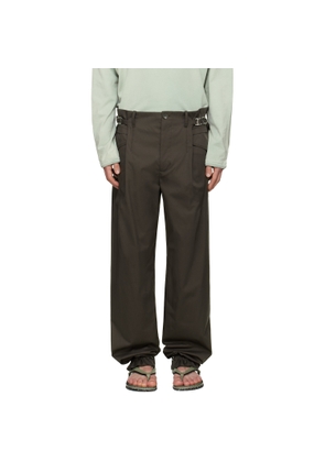 Kiko Kostadinov Brown Egreta Trousers