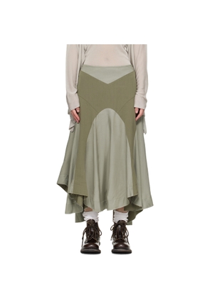 OUR LEGACY Taupe Petti Midi Skirt