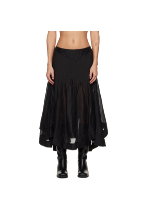 OUR LEGACY Black Petti Midi Skirt