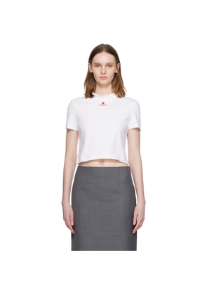 SHUSHU/TONG White Wave Lace Collar T-shirt