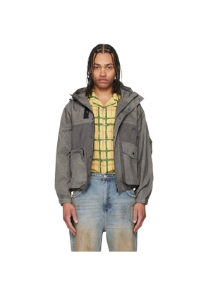 Andersson Bell Gray Tie-Dyed Beach Shell Jacket