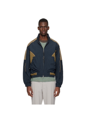 Andersson Bell Navy & Khaki Color Block Nylon Jacket