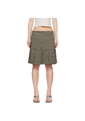 OUR LEGACY Brown Girdle Miniskirt