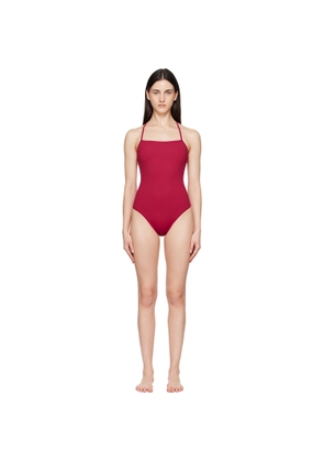 Loulou de Saison Red Itak LDS Criss-Crossing Straps Swimsuit