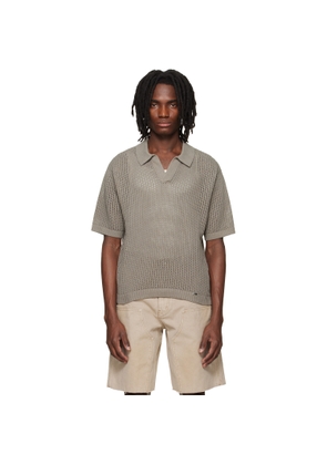 Represent Taupe Beverly Knit Polo