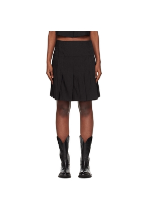 OUR LEGACY Black Girdle Miniskirt