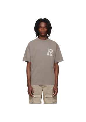 Represent Brown Western Initial T-shirt