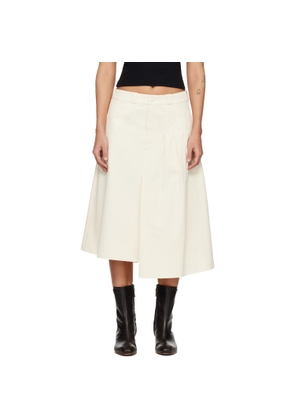 OUR LEGACY Off-White Origami Midi Skirt