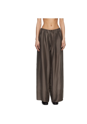 Entire Studios Brown Vento Wide Leg Trousers