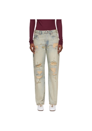 Kenzo Blue Kenzo Paris Straight Jeans