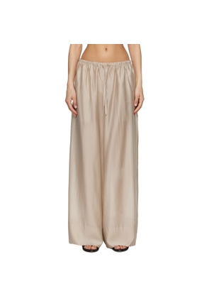 Entire Studios Beige Vento Wide Leg Trousers