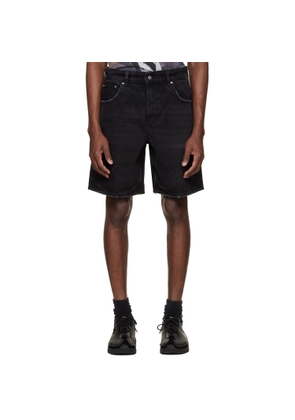 Represent Black R10T Tailored Denim Shorts