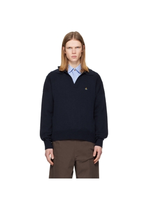 Vivienne Westwood Navy Football Polo