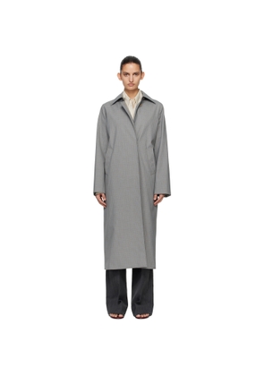 OUR LEGACY Gray & Blue Capital Coat