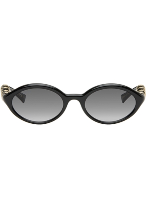 Gucci Black Oval Frame Sunglasses