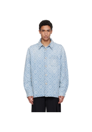 Casablanca Blue Pearl Denim Shirt