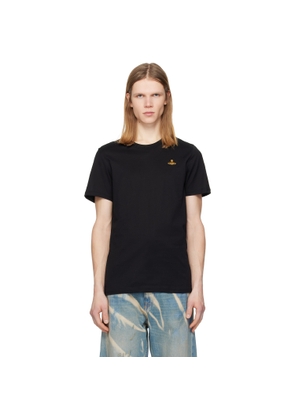 Vivienne Westwood Black Embroidered Logo T-shirt