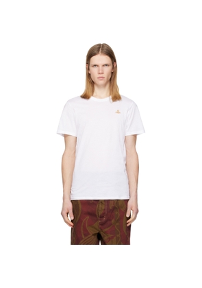 Vivienne Westwood White Embroidered Logo T-shirt