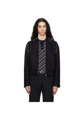 Ernest W. Baker Black Varsity Jacket