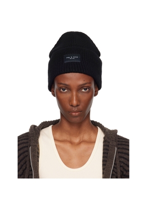 rag & bone Black Blake Wool Beanie
