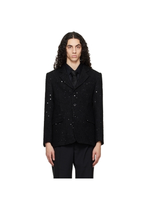 Ernest W. Baker Black Single Breasted Blazer