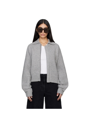 Entire Studios Gray Marla Bomber Cardigan