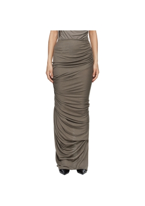 Entire Studios Taupe Dia Maxi Skirt