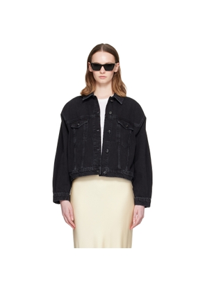 ANINE BING Black Quincy Denim Jacket