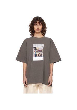 Martine Rose Brown S/S Oversized 'Salon' T-shirt
