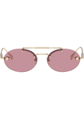 Versace Gold Medusa Light Sunglasses
