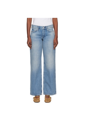 rag & bone Blue Saige Relaxed Straight Jeans