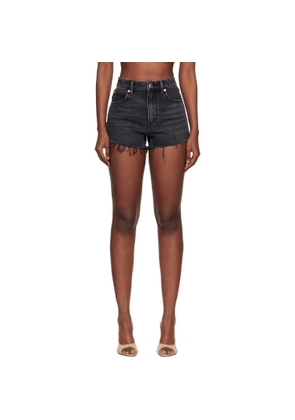 Alexander Wang Black Denim Bite Shorts