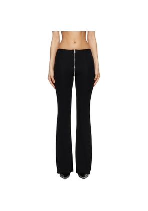 Alexander Wang Black Mid-Rise Zipper Trousers