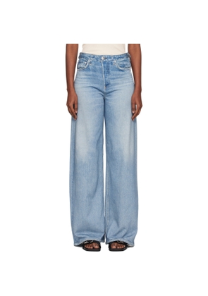rag & bone Blue rb Miramar Sofie Wide-Leg Jeans