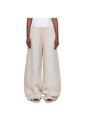 Alexander Wang Gray Crystal Washed Terry Sweatpants