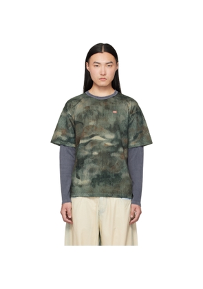 Diesel Gray T-Mesh-Boxt-LS T-shirt