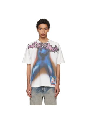Diesel White Relaxed Cotton Digital Print T-shirt