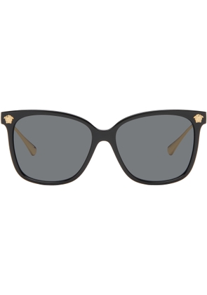 Versace Black Medusa Wide Sunglasses