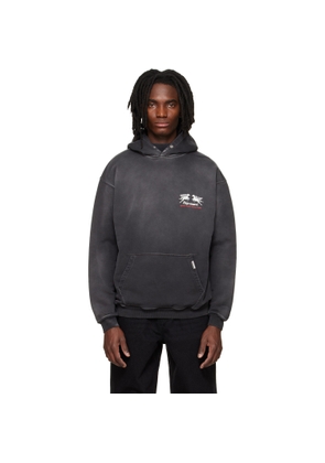 Represent Black 24 Hour Service Hoodie