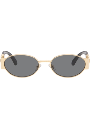 Versace Gold Medusa Biggie Sunglasses